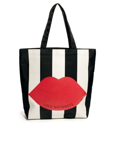 fake lulu guinness lip bag|lulu guinness shopper.